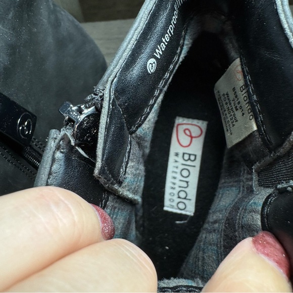 Blondo Vegas 2 Bootie Waterproof Black Ankle Boots 7.5 - Picture 7 of 13